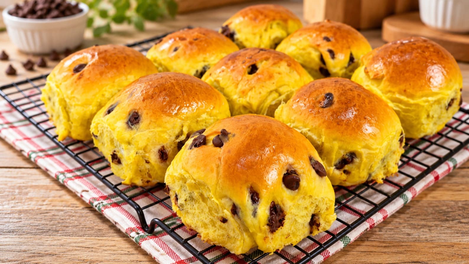 Pãozinho de Cenoura com Chocolate