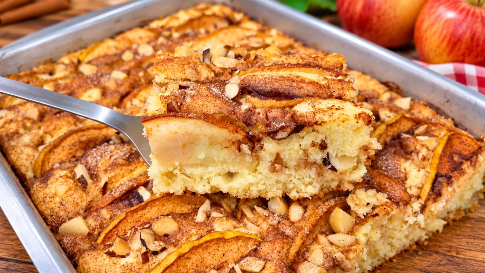 Bolo de Maçãs com Castanhas