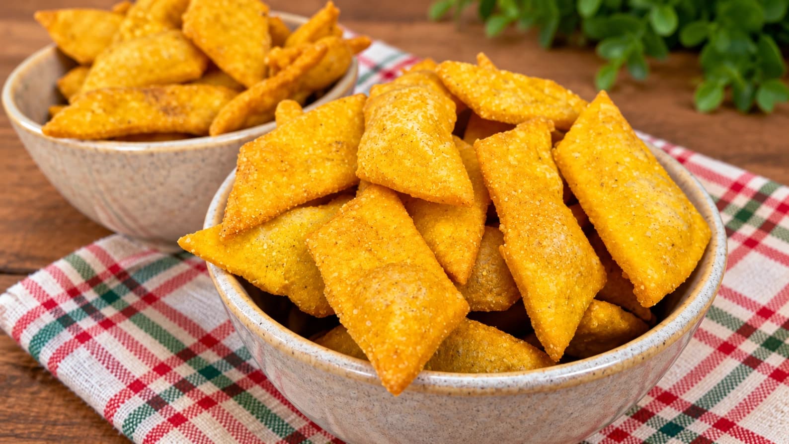 Salgadinhos de Fubá