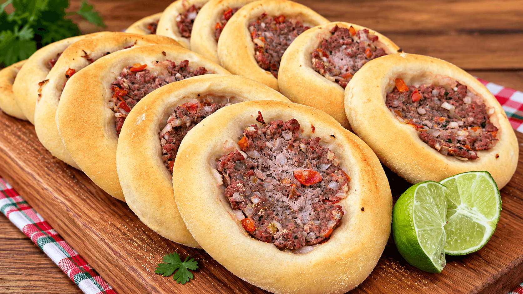 Esfirras Abertas de Carne